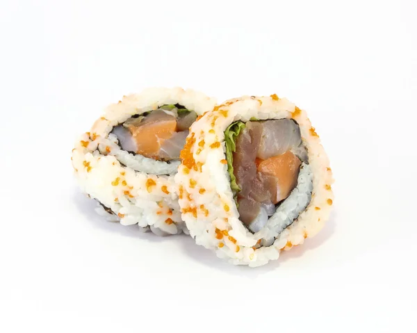Peixe de salmão de atum Sushi Roll — Fotografia de Stock