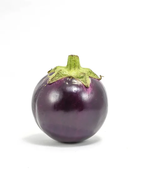 Aubergine Aubergine ronde purpl — Stockfoto