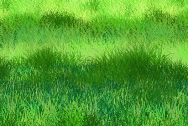 Grüner Gras Hintergrund. Digitale Illustration — Stockfoto