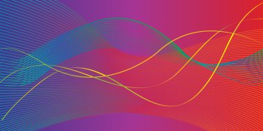 Abstract rainbow wavy background. Vector Illustration