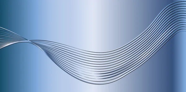 Abstracte golvende blauwe achtergrond. Vector illustratie — Stockvector