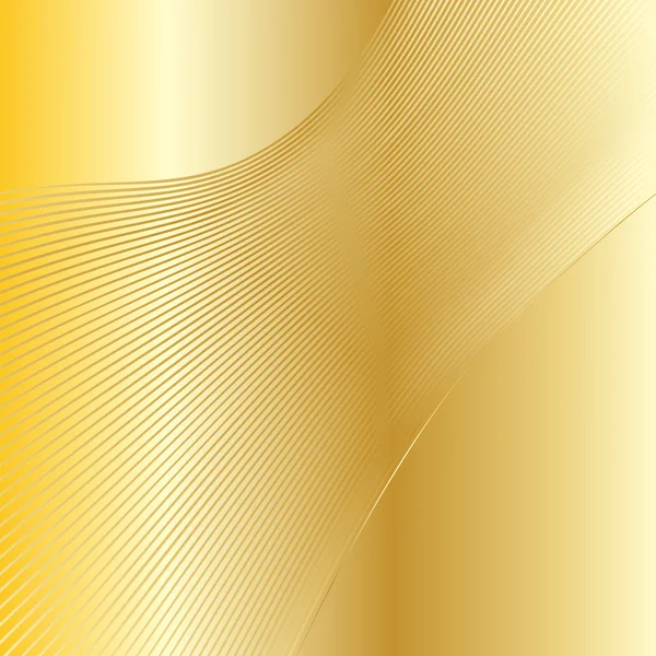 Patrón ondulado de oro abstracto. Vector Fondo de ilustración . — Vector de stock