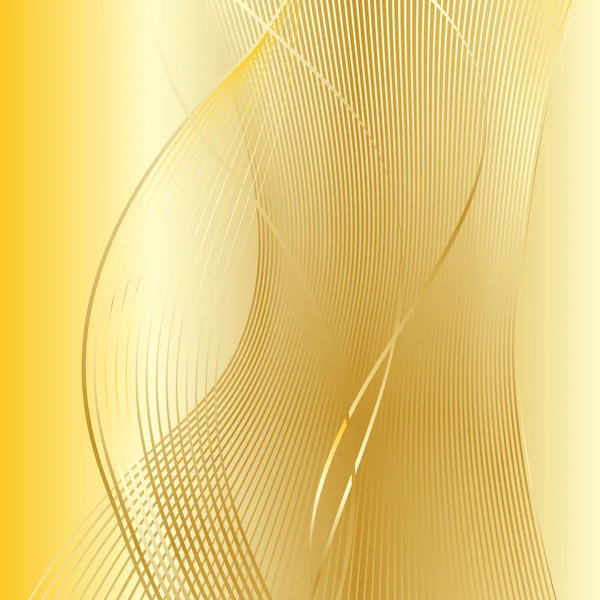 Abstract gold wavy pattern. Vector Illustration background. — Stock Vector