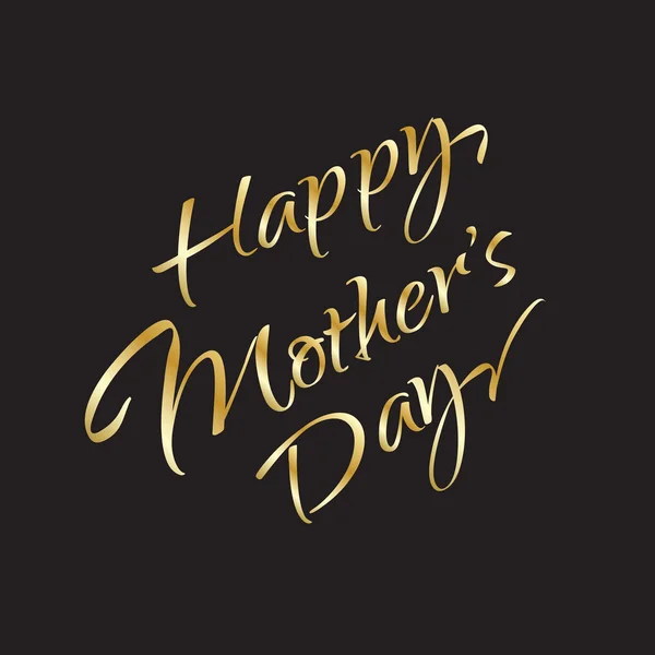 Feliz Día de las Madres. Caligrafía dibujada a mano Fondo — Vector de stock