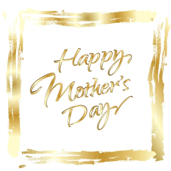 Feliz Día de las Madres. Caligrafía dibujada a mano Fondo — Vector de stock