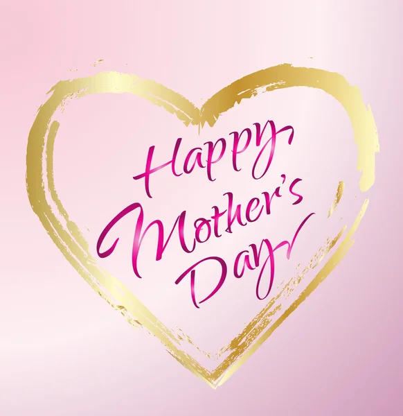 Щасливий День матері Каліграфія Фон — стоковий вектор