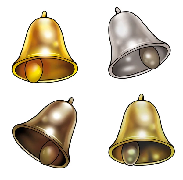 Bells. Holiday Bells isolated on white background,. — Stock Photo, Image