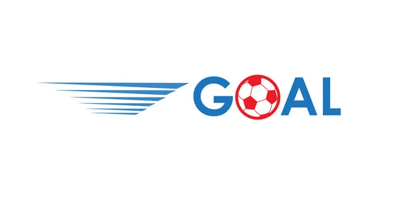 Mål banner. Euron 2016 Championship Soccer abstrakt bakgrund med text mål på vit bakgrund. Bild illustration av sporten fotboll. — Stock vektor