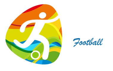 Futbol Olimpiyat Oyunları. Rio 2016 Spor Yaz arka plan. Futbol Brezilya. Brezilya futbolu.