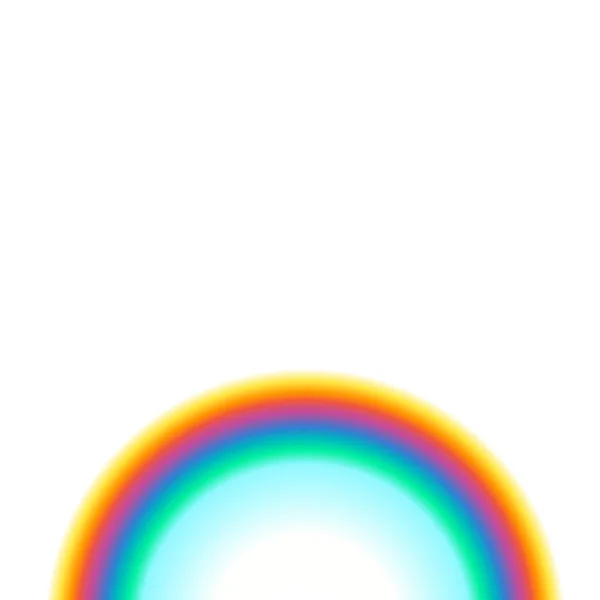 彩虹。彩虹孤立在白色背景上。彩虹彩色矢量插图 — 图库矢量图片