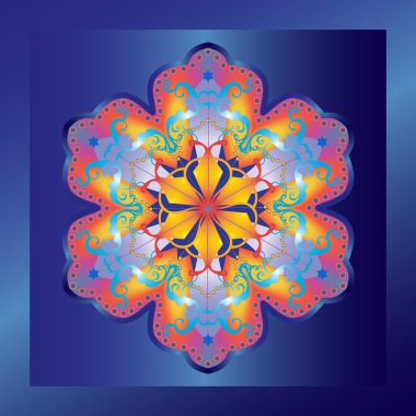 Mandala. Yuvarlak Süs Deseni. Çiçek arka plan. Vintage dekoratif unsurlar. Elle çizilmiş arka plan. İslam, Arap, Hint, Osmanlı motifleri. Oryantal dekorasyon. Sanat, Baskı, Moda, Ev Dekor, Tekstil, Düğün, Web sitesi için dijital illüstrasyon 