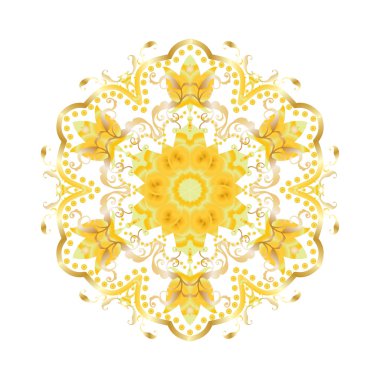 Mandala. Yuvarlak Süs Deseni. Çiçek arka plan. Vintage dekoratif unsurlar. Elle çizilmiş arka plan. İslam, Arap, Hint, Osmanlı motifleri. Oryantal dekorasyon. Sanat, Baskı, Moda, Ev Dekor, Tekstil, Düğün, Web sitesi için dijital illüstrasyon 