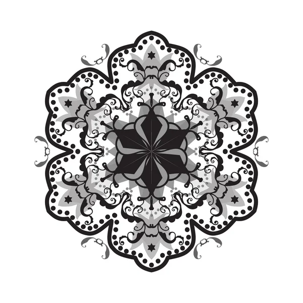 Tatuering Mandala. Skriva ut. Prydnad mönster. Blommig bakgrund. Vintage dekorativa element. Handritad bakgrund. Islam, arabiska, indiska, ottomanska motiv. Orientalisk inredning. Illustration för konst, tryck, mode, Heminredning, textil, bröllop, webbplats — Stockfoto