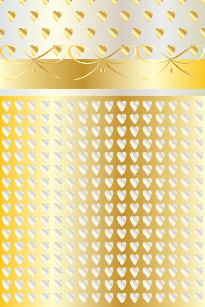 Cintas y diseño de lujo corazón para tarjetas de felicitación, invitación, día de la boda, celebrar su fecha y más. Ilustración Vector Holiday. Banner de cintas, Textura de papel . — Archivo Imágenes Vectoriales