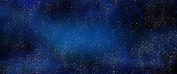 Space explosion. Deep outer space background with stars and nebula, solar, explosion, astronomy. Hand Drawn. Digital illustration, fantasy.