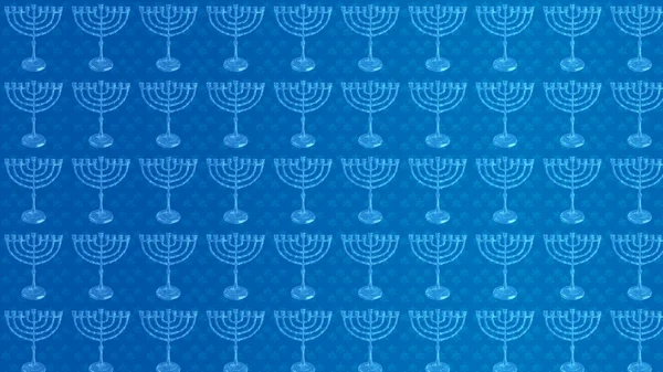 青い Chanukkah 抽象的な背景、壁紙 — ストック写真