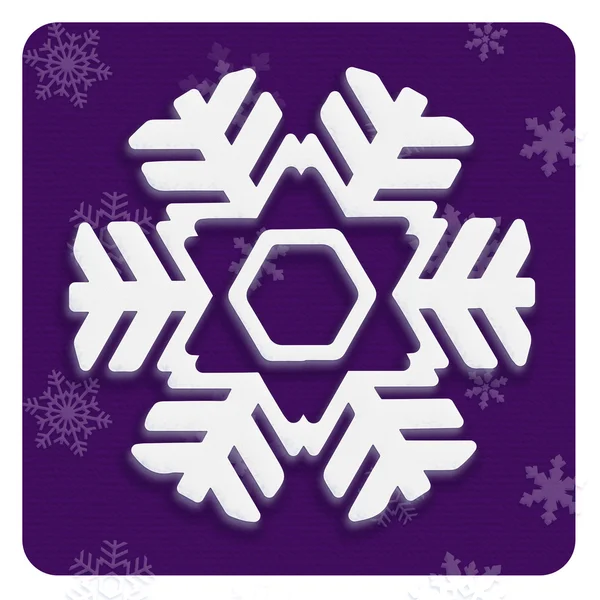 Flocon de neige, fond coloré de Noël, motif. Illustration stylisée numérique pour une production imprimable, tissu, web et autres . — Photo