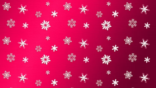 Wallpaper, Red, Happy New Year! abstract background, winter holiday, decorative festive ornament with Christmas elements a snowflakes on red background. For creation your beautiful production for Arts, web, print, crafts, fabrics, greeting card. — Zdjęcie stockowe
