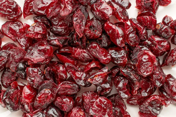 Kurutulmuş yaban mersini, üst manzara, makro.