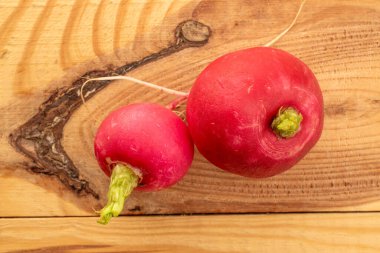 Taze kırmızı turp, makro, üst manzara..