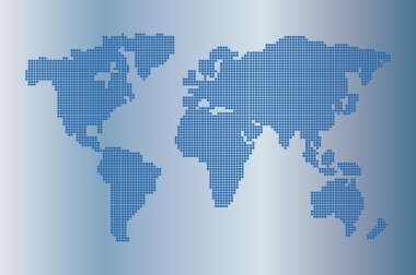 dünya haritası vektör noktaları