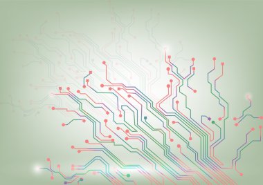 technology circuit abstract concept background, vector illustration