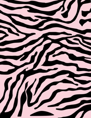 Zebra or tiger Stripes colorful pattern background in vector