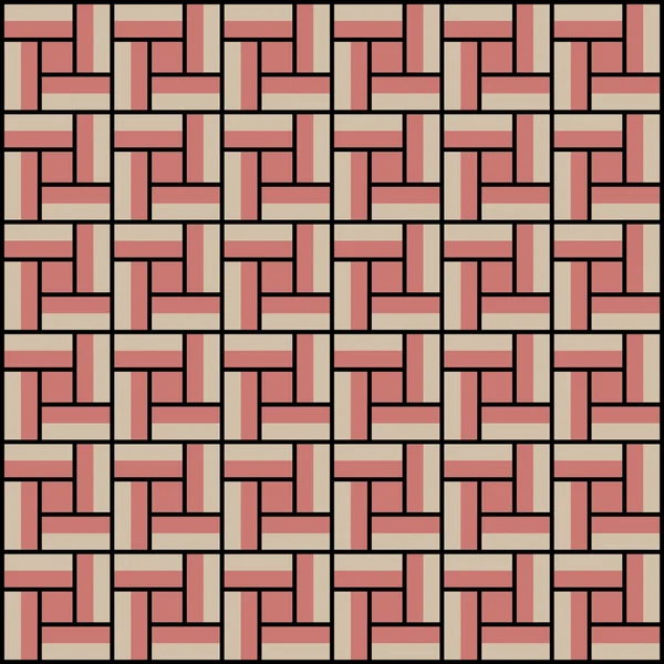 Fond carré motif coloré en vecteur, sans couture — Image vectorielle