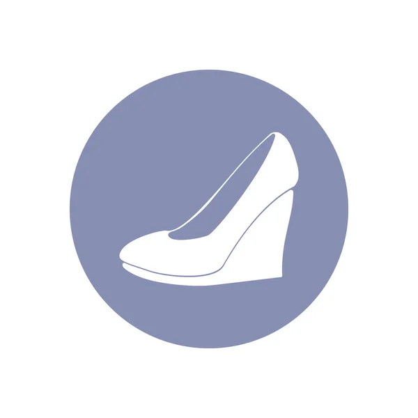 Beauty platform shoes fashion pictogram icon set, collection for design presentation in vector — Stockvector