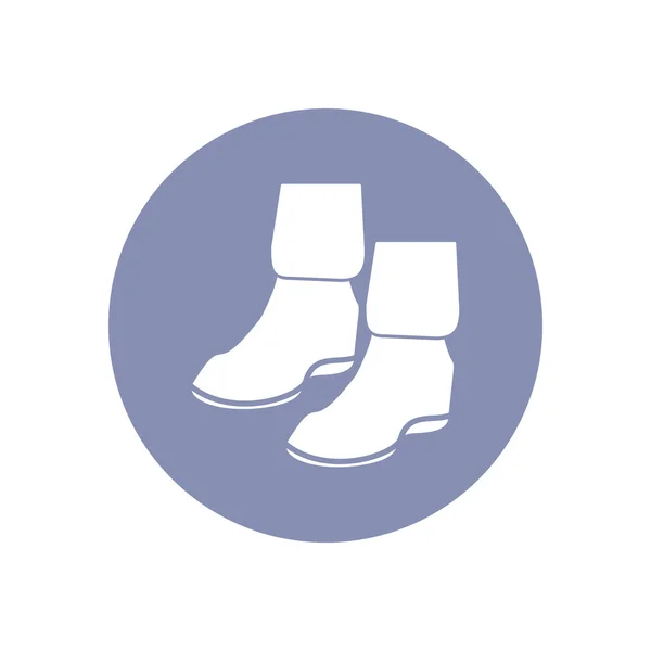 Beauty boot shoes fashion piktogramm icon set, kollektion für design präsentation in vektor — Stockvektor
