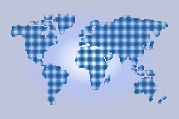 World map vector dots — Stok Vektör