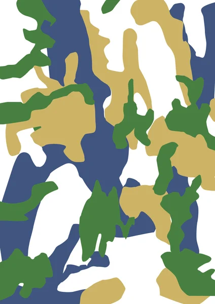 Fundo de camuflagem militar vetorial abstrato — Vetor de Stock