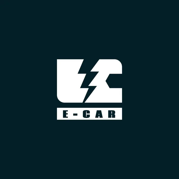 Eco logo auto — Vettoriale Stock