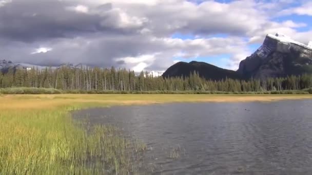 Vista sobre Vermillion Lakes — Vídeo de Stock