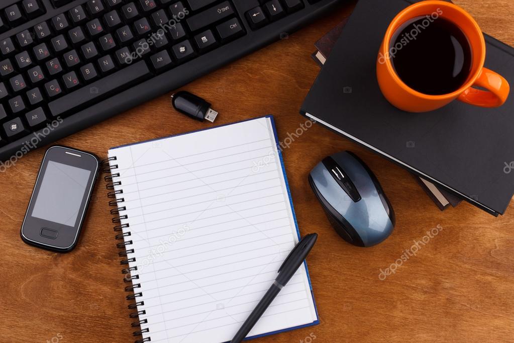 Brown office table