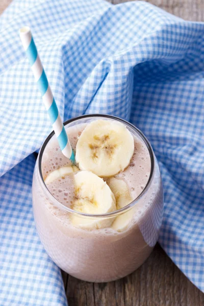 Banaan milkshake — Stockfoto