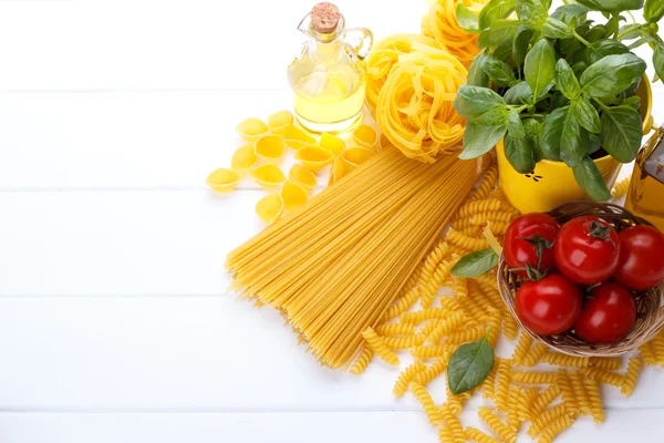 Italian pasta ingredients — Stock Photo, Image