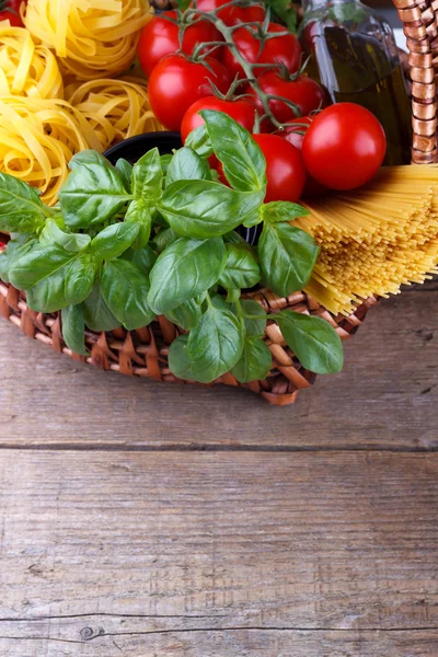 Italian pasta ingredients — Stock Photo, Image