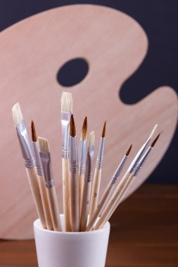 Yağlı Boya fırçaları kümesini