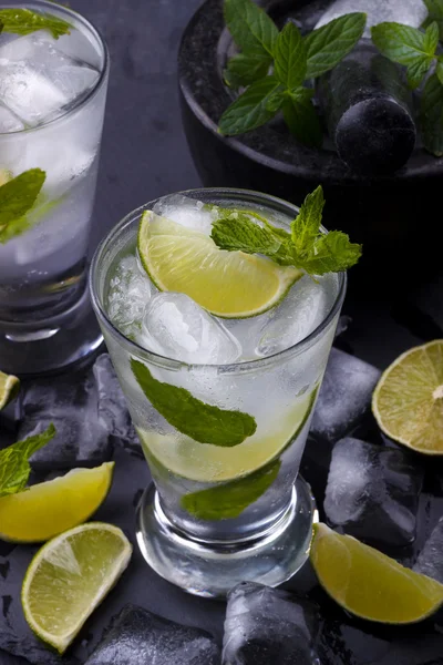 Glass of mojito cocktail — Stock Photo, Image