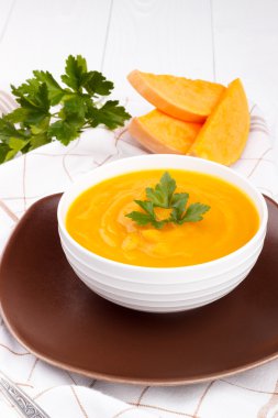 kabak çorbası kasede