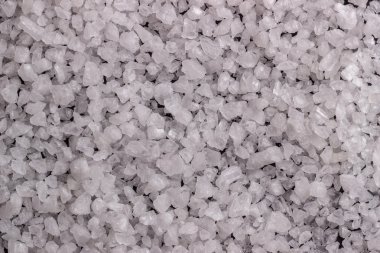 Beyaz tuz kristallerinin