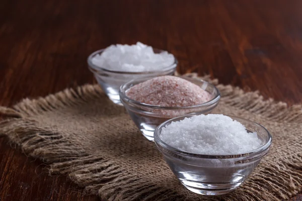 White and pink salt — Stock Photo, Image