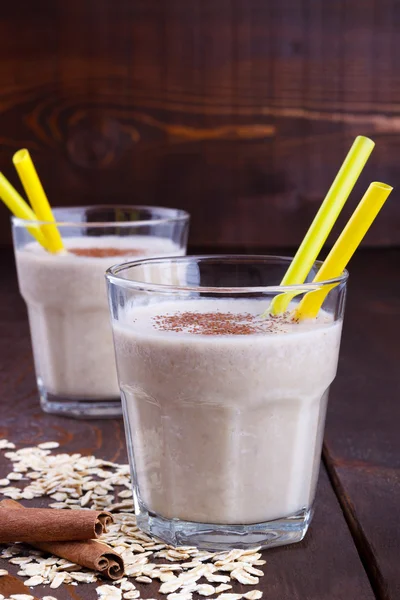 Frullato di latte e banana — Foto Stock