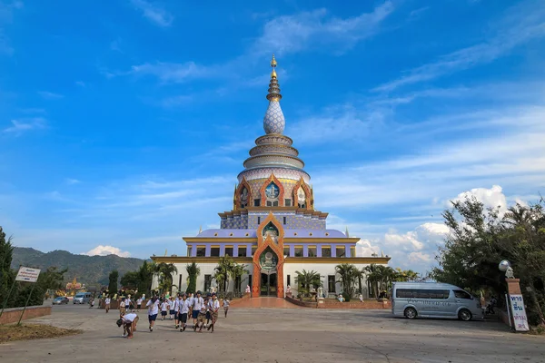 Thaton Temple Chiang Mai Thailand Jan Estudantes Não Identificados Visitam — Fotografia de Stock