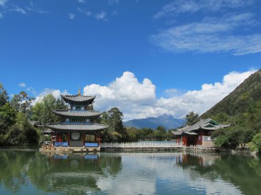 Heilongtan, Black dragon pool in Lijiang, Yunnan, China clipart