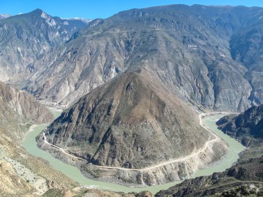 Omega Bend Yangtze Nehri Yunnan, Çin