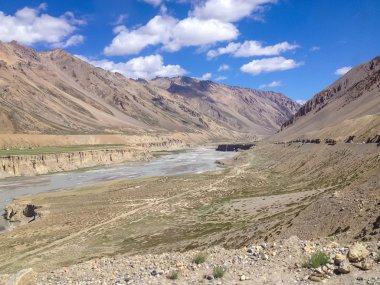 Leh - Manali yol manzaralı, Ladakh, Hindistan