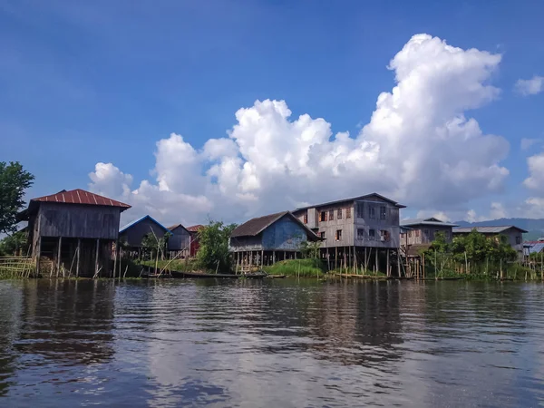 Floating Village Inle Lake Myanmar — Stock Photo, Image