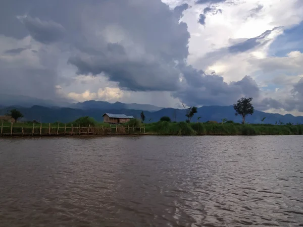 Masse Lac Inle Myanmar — Photo